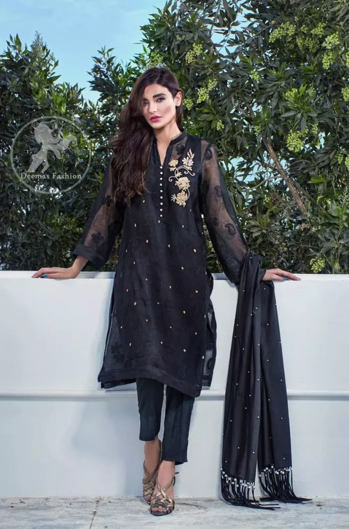 Black Casual Wear Shirt - Straight Trousers