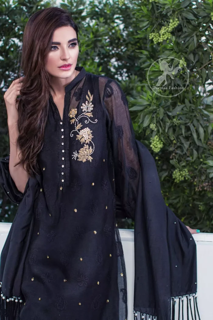 Black Casual Wear Shirt - Straight Trousers