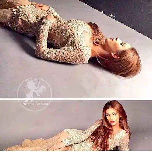 The shirt features beautiful and lovely embellishment all over the bodice, front flared, and applique work border on the hemline.