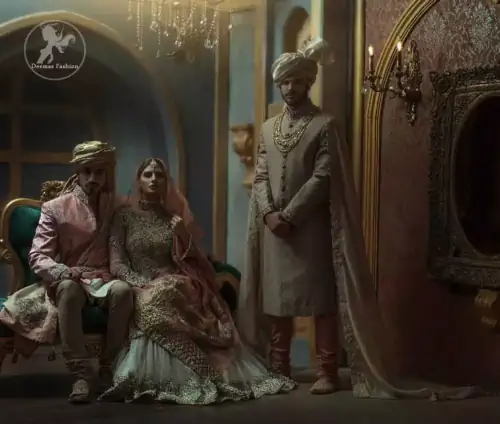 Ivory floor length Anarkali embellished with floral embroidery. Front and back bodice is fully embroidered with dull golden and antique