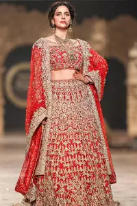 Red Lehenga Blouse – Dupatta. Introducing a red blouse and lehenga to our wide range of charming bridal dresses.