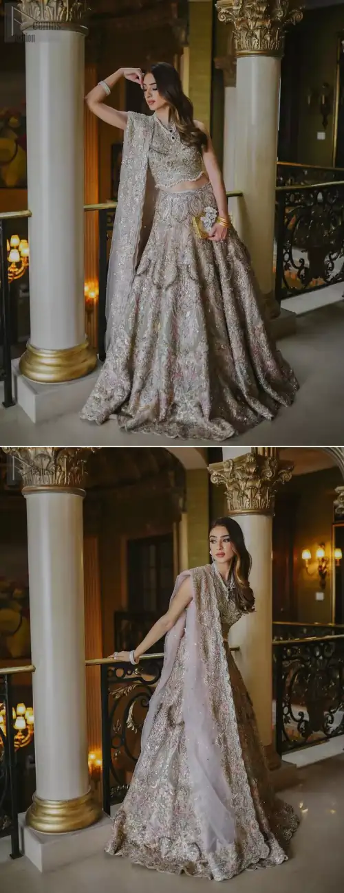 Let your royal appearance dazzle with exquisiteness on your walima or nikkah day.