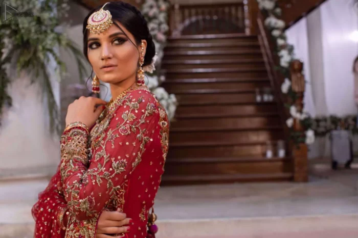 For your wedding ceremony, you ought to enhance your gorgeousness with a Red Long Shirt Dupatta, exclusively designed by Deemas Fashion. Red Long Shirt - Two Tone Farshi Gharara - Reception.