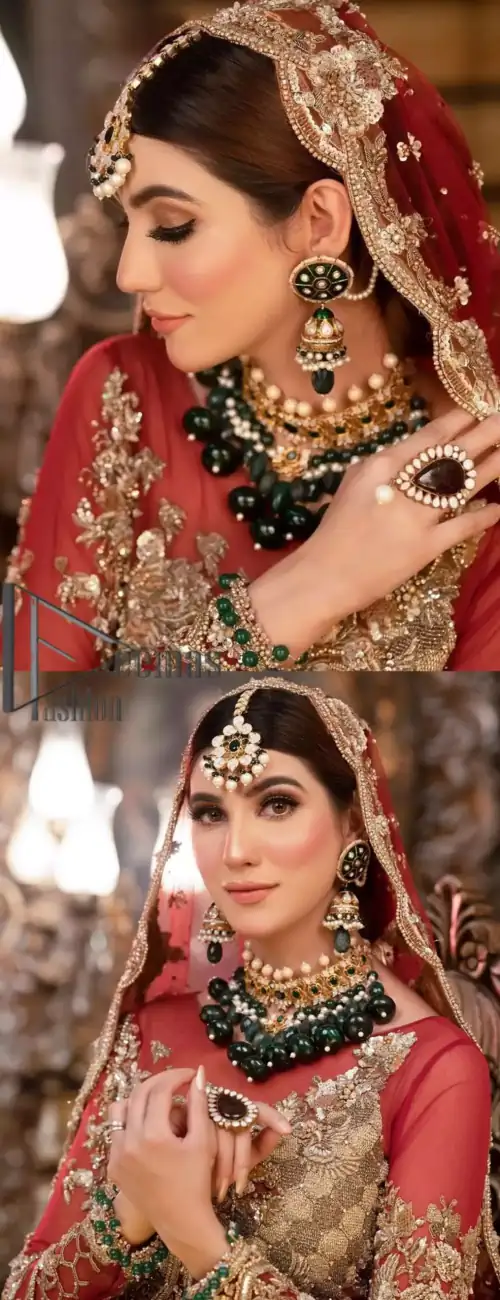 Take your style up a few notches with this bold yet elegant piece on your Big day. This red full