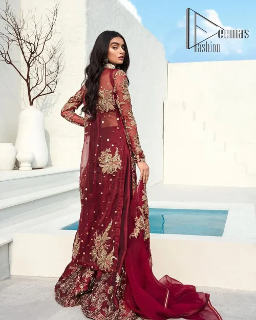 Walking into a new chapter of life with the joy of togetherness and the magic of love. A bright red