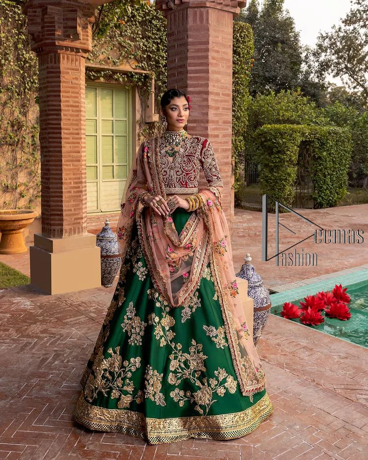 Yellow-Green Color Wedding Collection Designer Lehenga Choli :: MY SHOPPY  LADIES WEAR