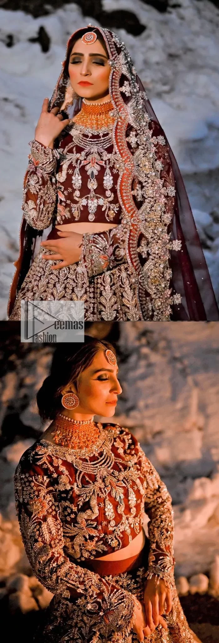 Elevate your Barat day with our exquisite reception outfit, a symbol of timeless elegance and grace. Meticulously crafted blouse with silver and multiple color embroidery to detail with tilla, dabka, kora, Kundan, and the real magic of Zardozi, this ensemble blouse has intricate embroidery and opulent fabrics, perfect for your special celebration.