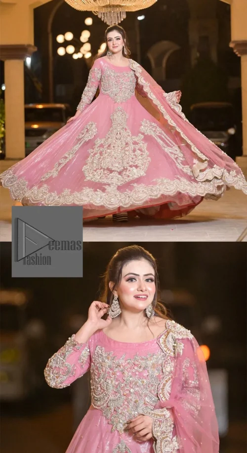 DeemasFashion presents this wedding outfit which is an embellished masterpiece that wins everyone’s hearts at the very first glance with