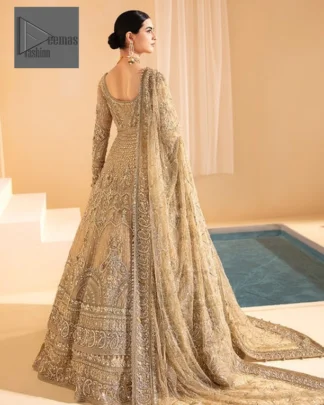 This dress is systemized with a lehenga having border embellishments to make your day lovely and amazing.