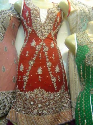 Latest Pakistani Bridal Wear – Red Traditional Dress