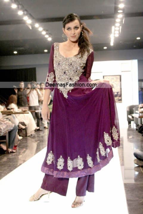 Paksitani Fashion Dresses - Magenta Formal Wear