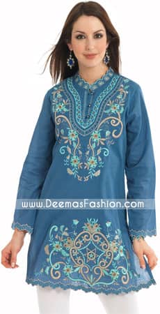 Designer-Wear-Blue-kurti