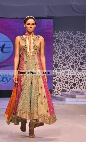 Latest Designer Wear - Multi Anarkali Pishwas