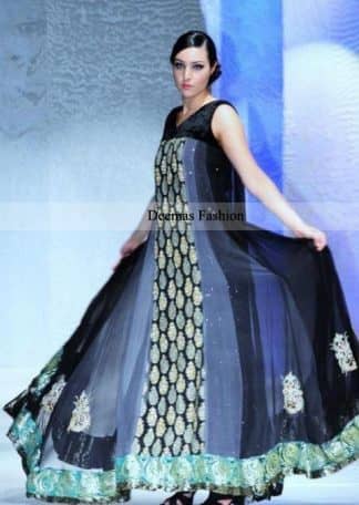Latest Collection Multi Anarkali Pishwas Dress