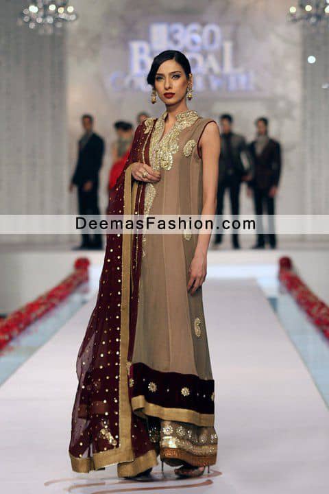 Latest Pakistani Eid Collection 2011 Multi Pannel Formal Wear Dress