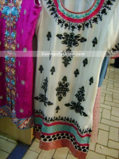 Latest Pakistani Fashion - Elegant White Casual Dress
