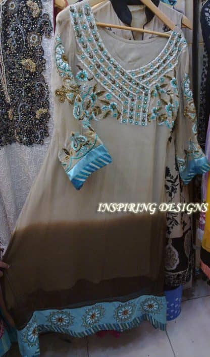 Latest Designer Collection Grayish Brown Casual Dress