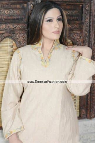Pakistani Ladies kurtiz Trend – Black Embroidered Tunic Kurti