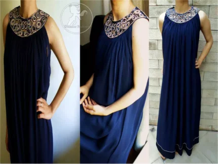 Royal Blue Casual Wear Frock