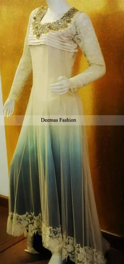 Triple Tone Anarkali Dress