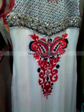 Pakistani Casual Designer Dress Elegant White